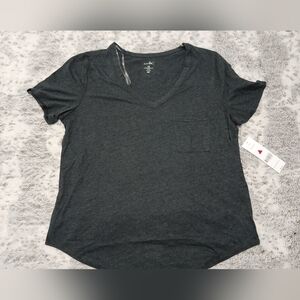 Just Be Dark Gray Short Sleeve Tee